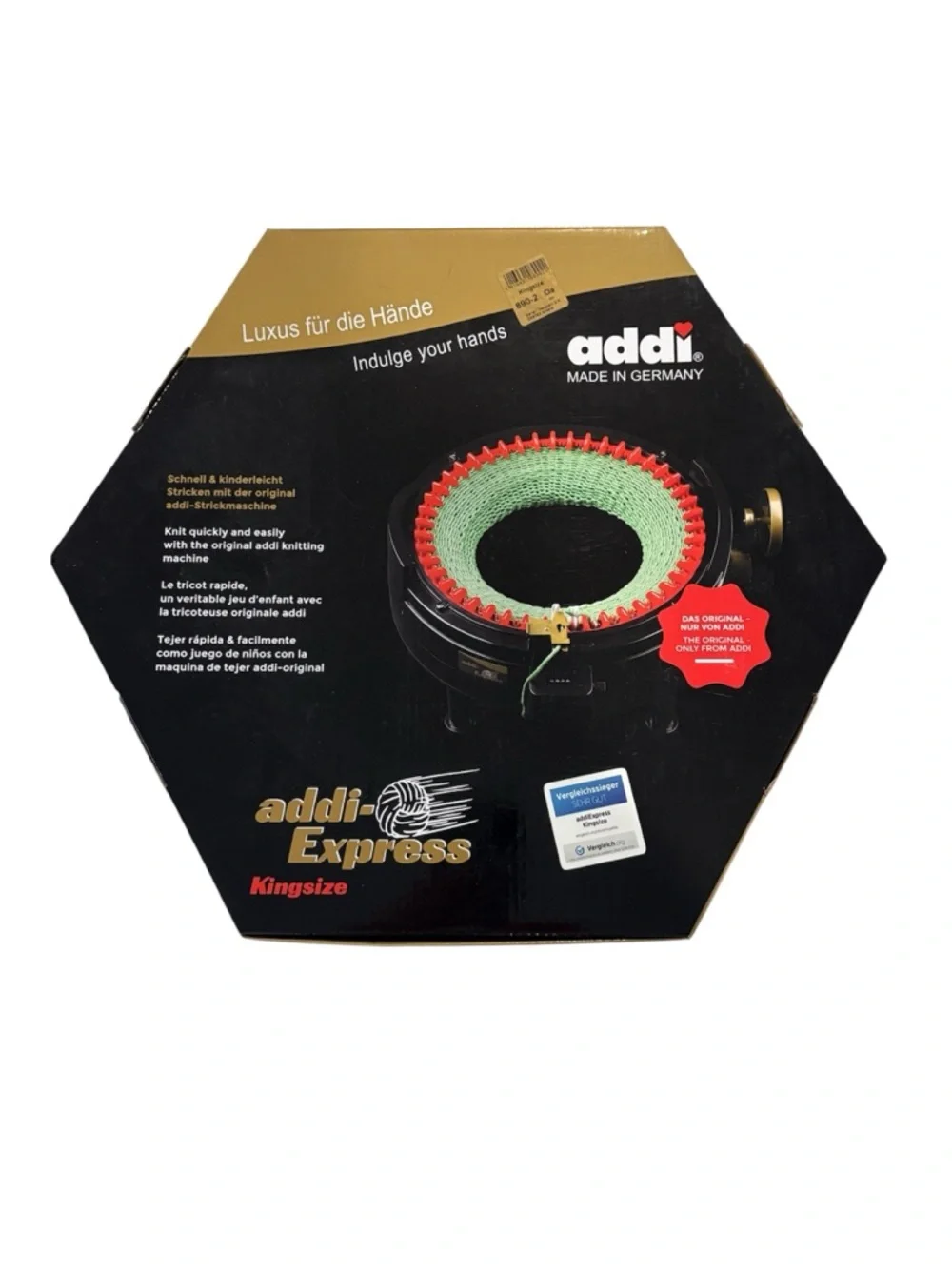 Addi Express Kingsize Knitting Machine 46 Needle Open Box Complete
